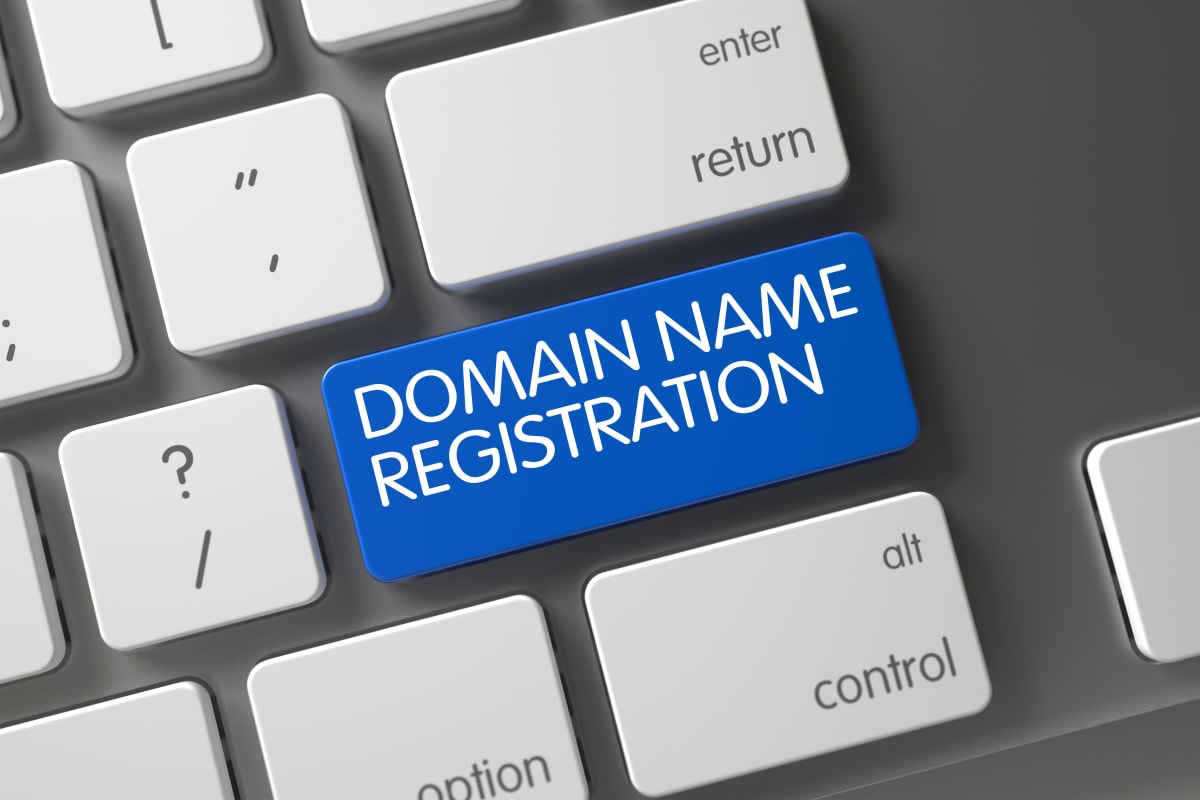 domain name button