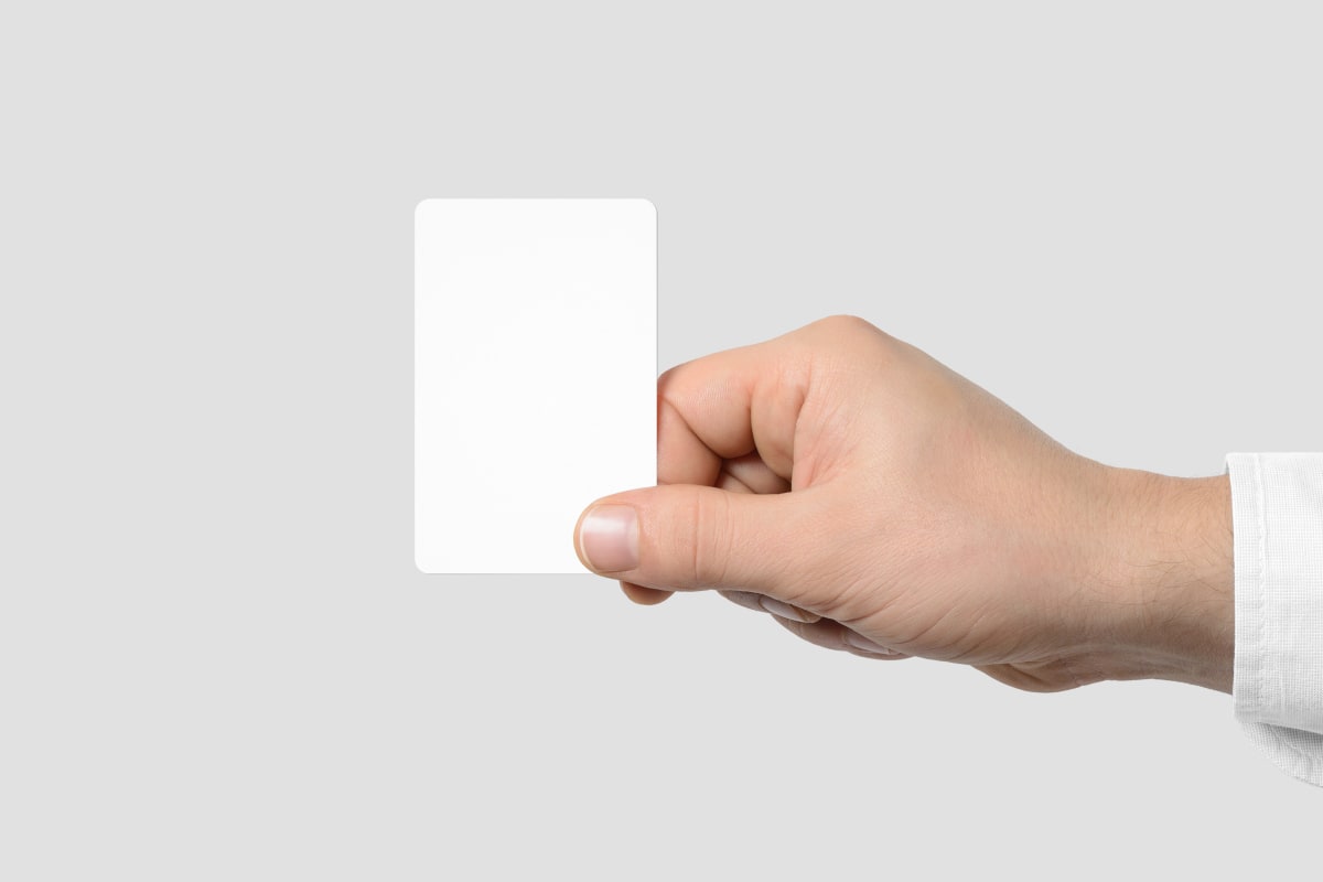 blank business card