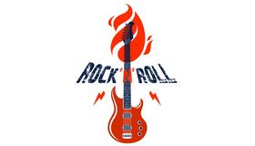 Guitar Rock and Roll Logo