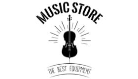 Music Store Violin Logo