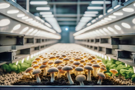 how to grow mushrooms commercially