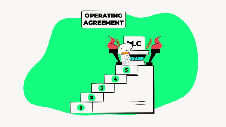 illustration of operating agreement step in forming an llc in nj