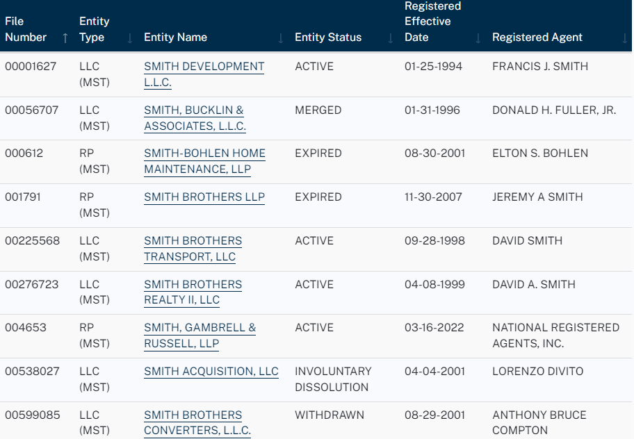 illinois business search results