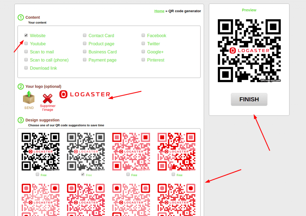 qr code Prod editting