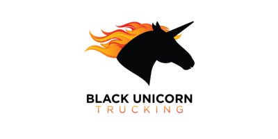 Black Unicorn Trucking Logo