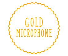 Gold Microphone ZenBusiness logo